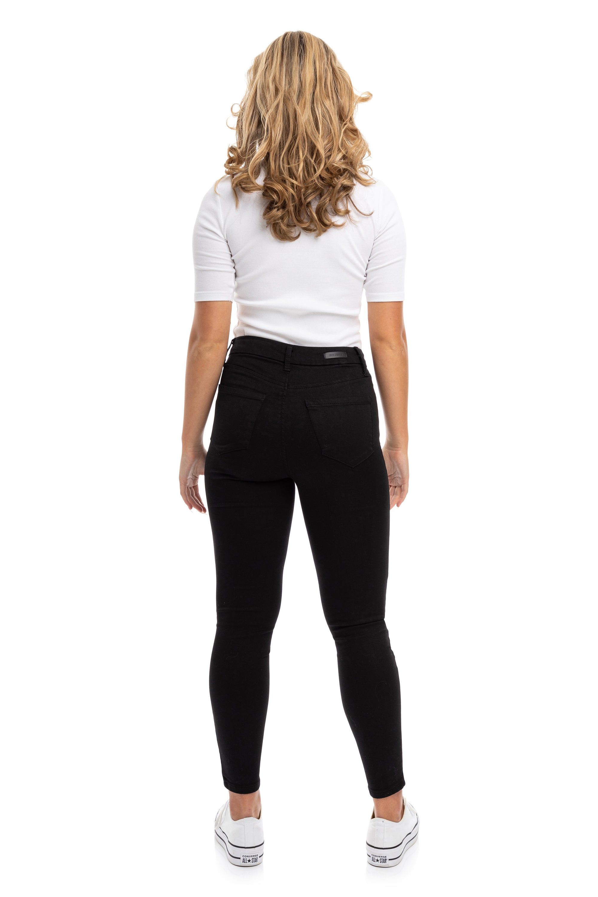 Better Butter High-Rise Skinny in Black sold by 1822 Denim product image thumbnail 3