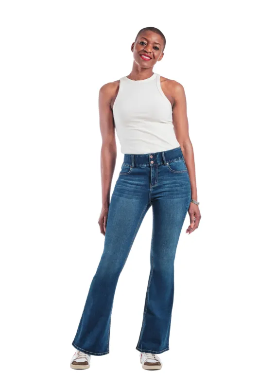 Fit & Lift Shaping Flare in Oretha sold by 1822 Denim