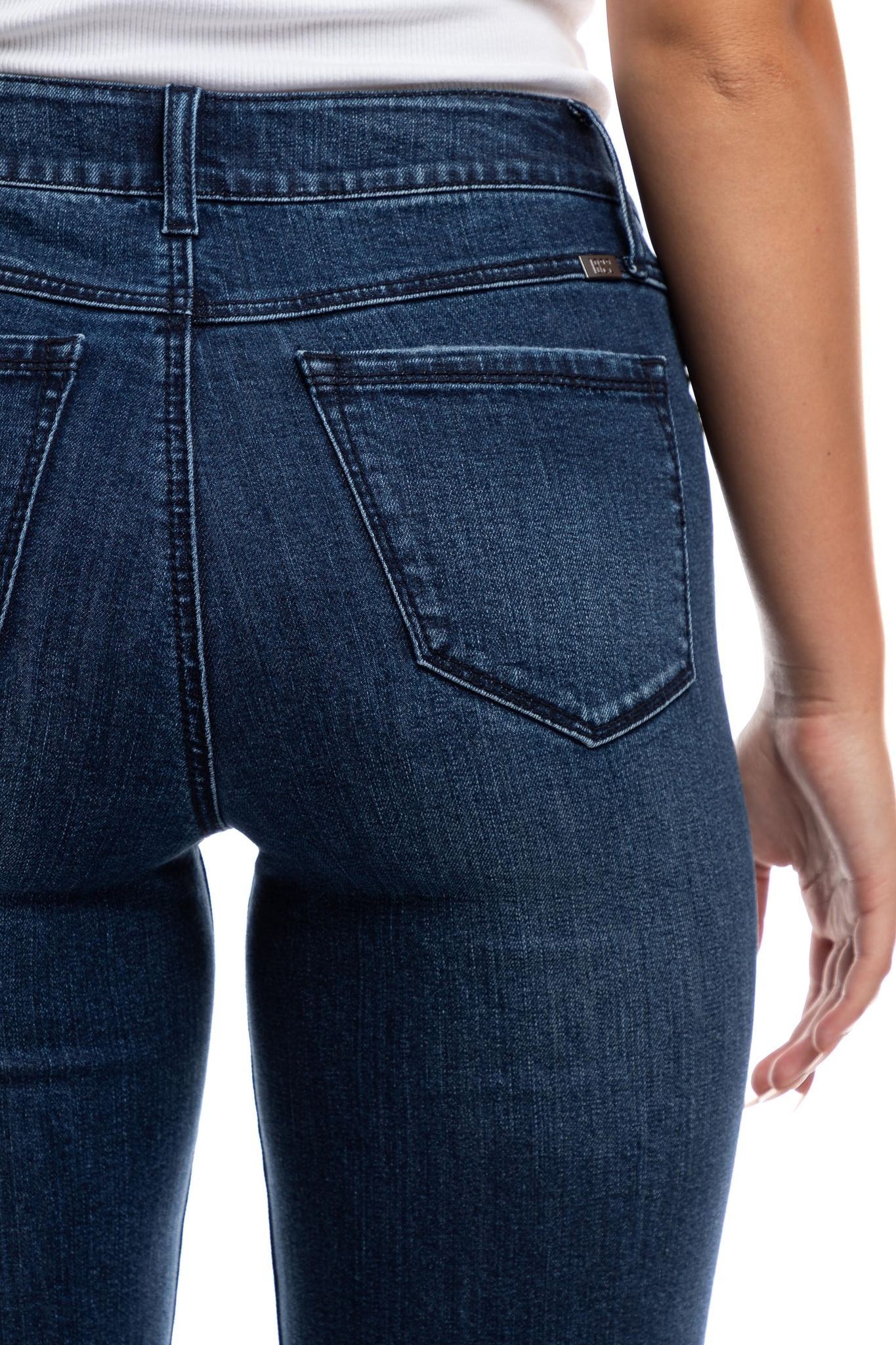 Classic 27" High-Rise Tencel Demi Boot In Grayden sold by 1822 Denim product image thumbnail 5