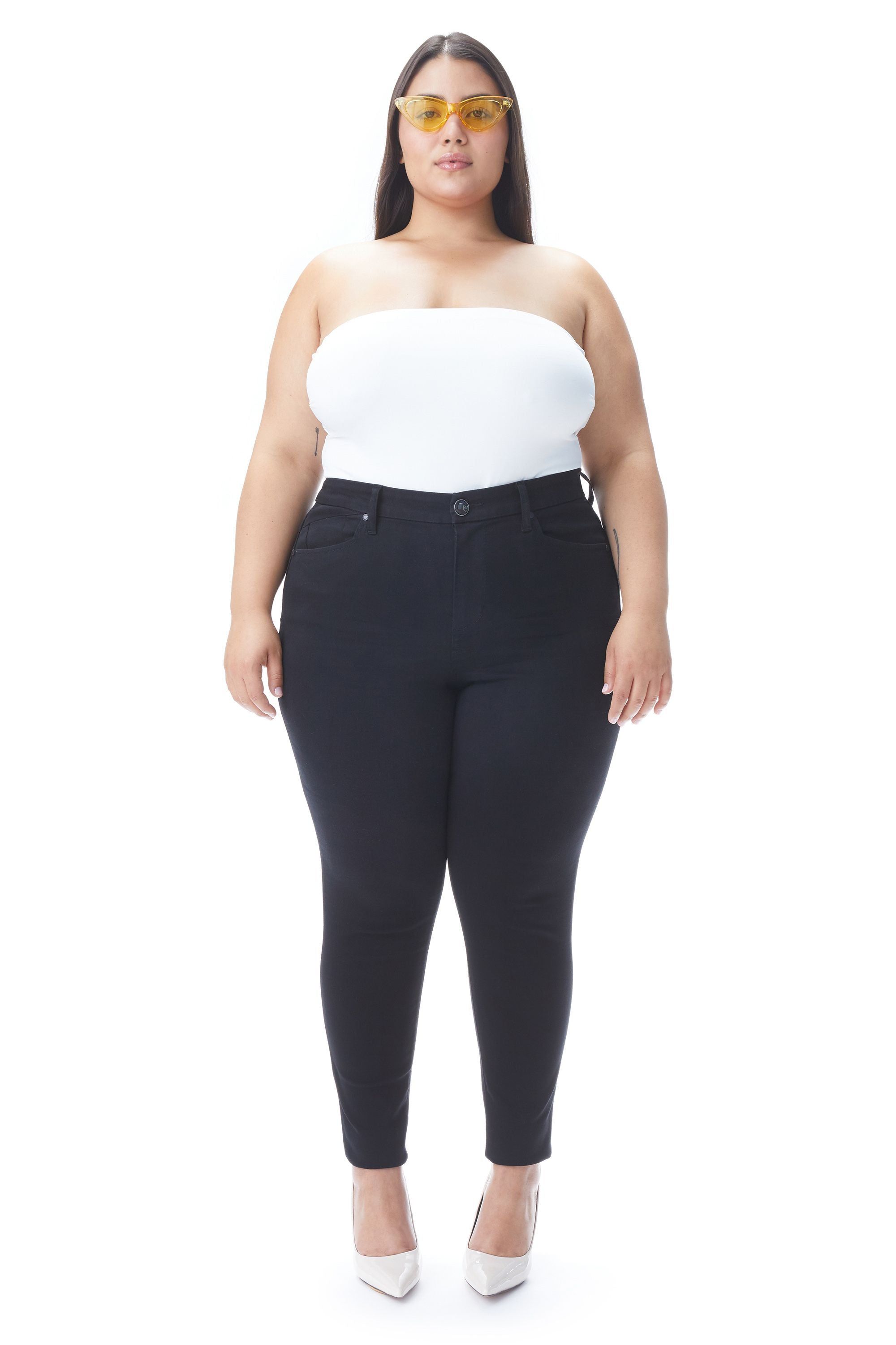 Plus 28" Super High-Rise Better Butter London Ankle Skinny In Black sold by 1822 Denim