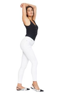 Classic 30" High-Rise Butter Ankle Skinny In Wynter White sold by 1822 Denim