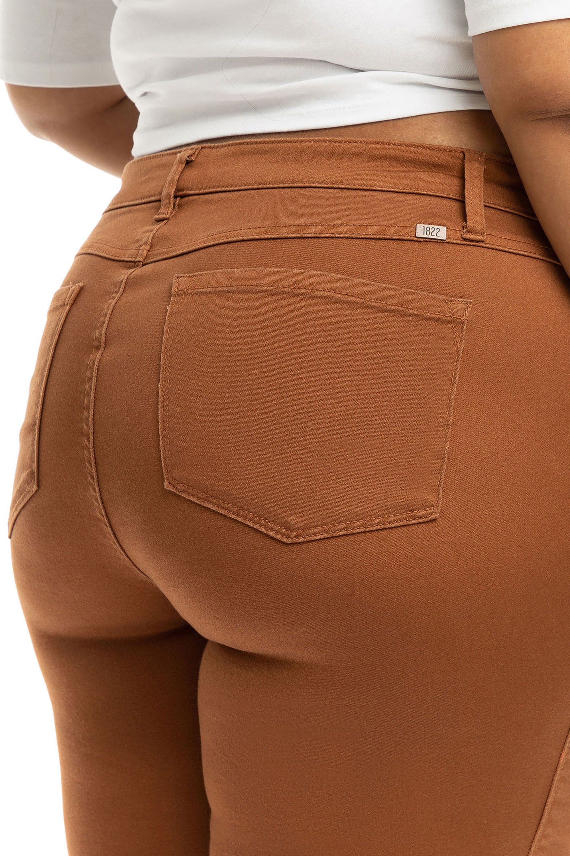 Plus 30" High-Rise Butter Skinny In Argan sold by 1822 Denim product image thumbnail 4