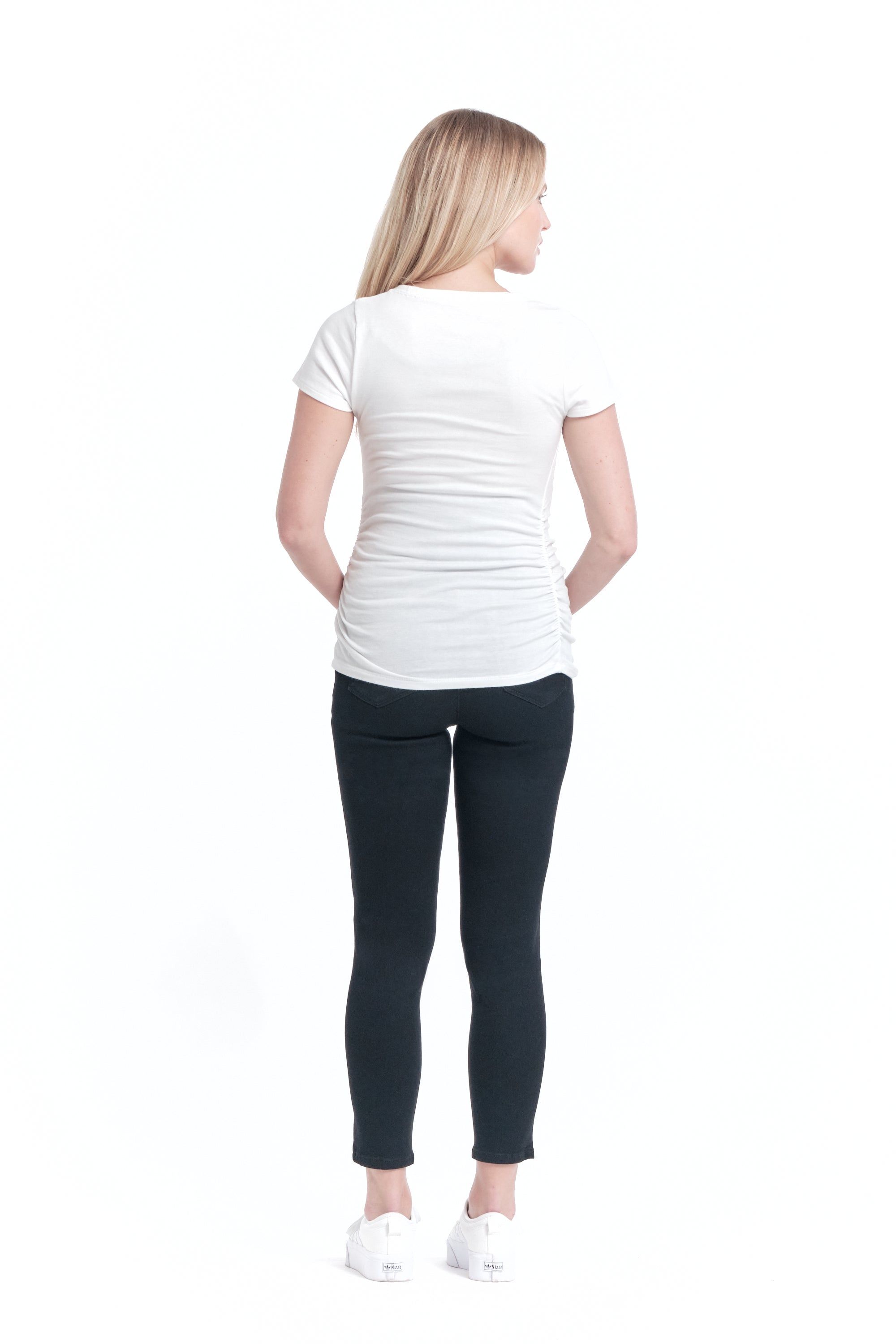 Maternity Butter Skinny w/ Bellyband in Wynter Black sold by 1822 Denim product image thumbnail 3