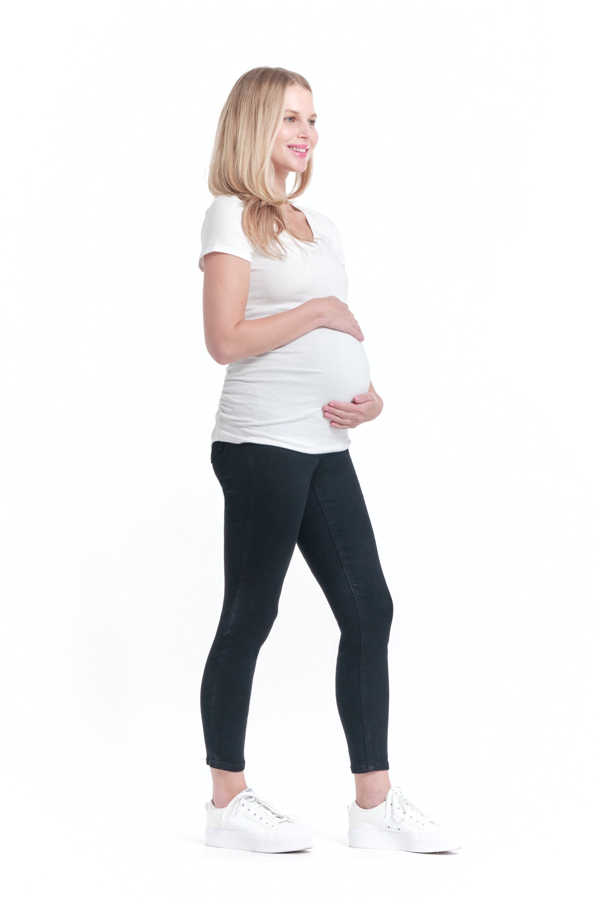 Maternity Butter Skinny w/ Bellyband in Wynter Black sold by 1822 Denim