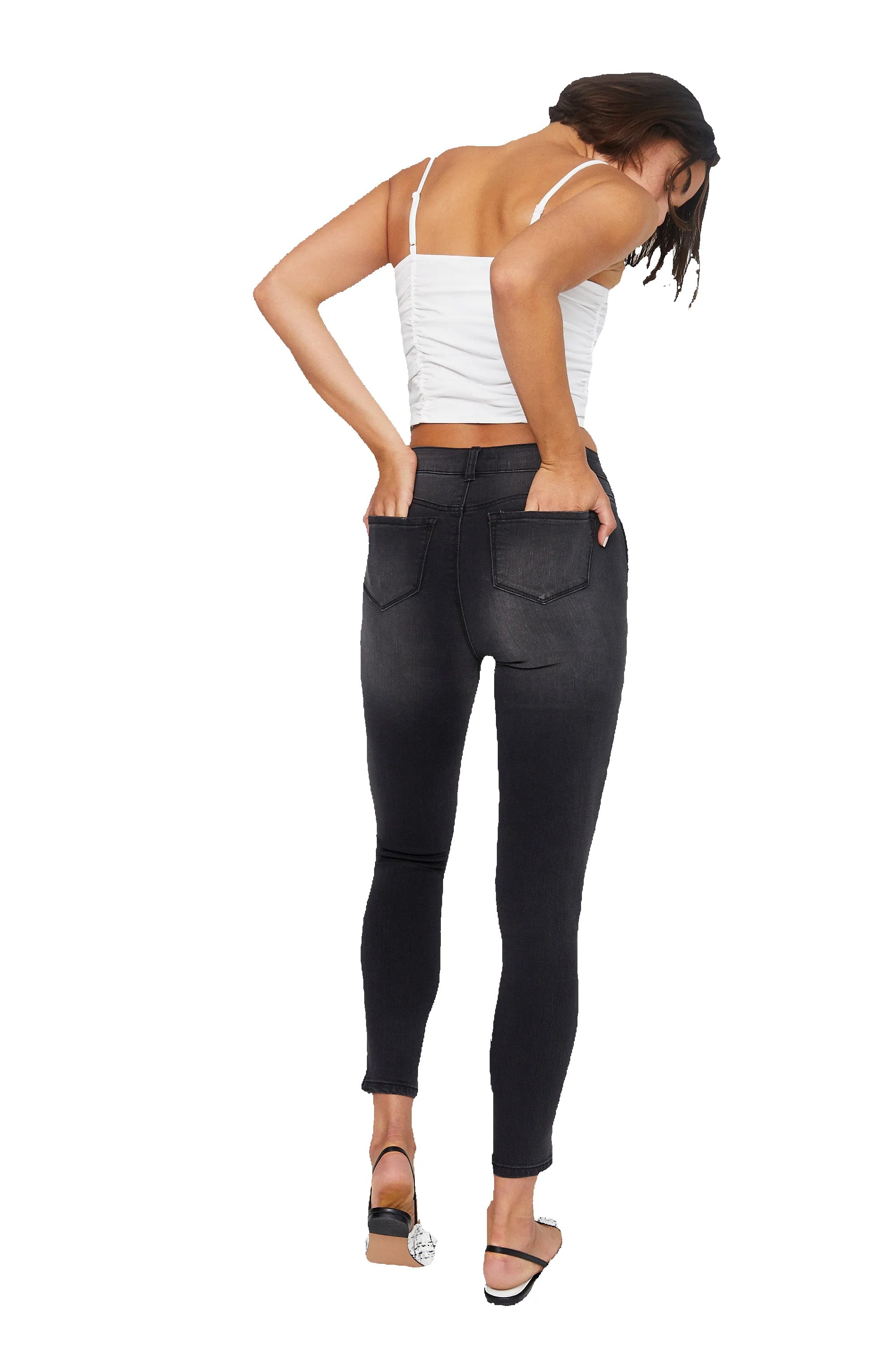 Vintage Destructed Skinny In Kayley sold by 1822 Denim product image thumbnail 3
