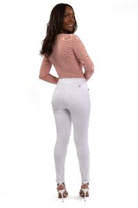 Butter Ankle Skinny in Wynter White sold by 1822 Denim