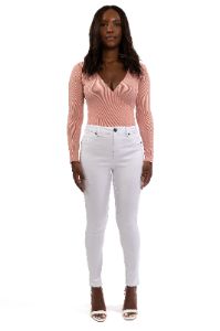 Butter Ankle Skinny in Wynter White sold by 1822 Denim