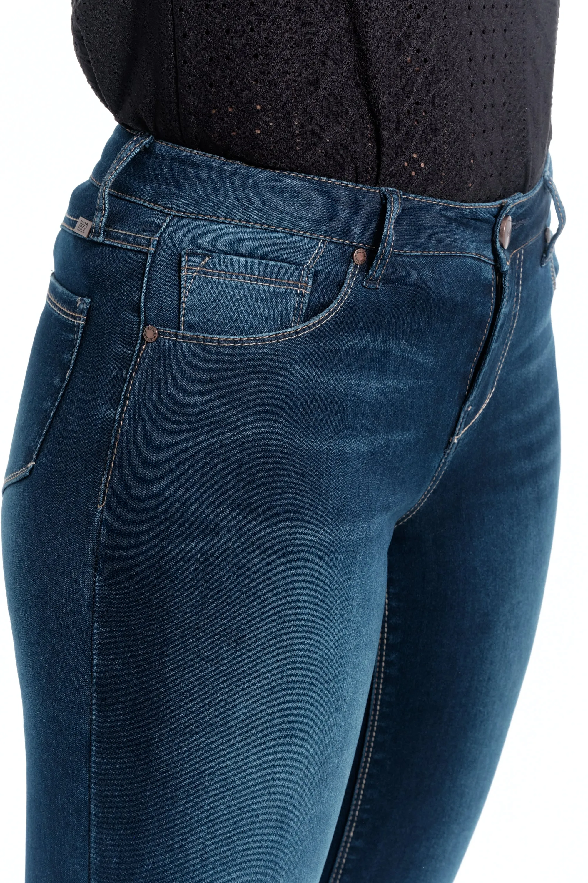 Ava Long Butter Skinny in Raquel sold by 1822 Denim product image thumbnail 4