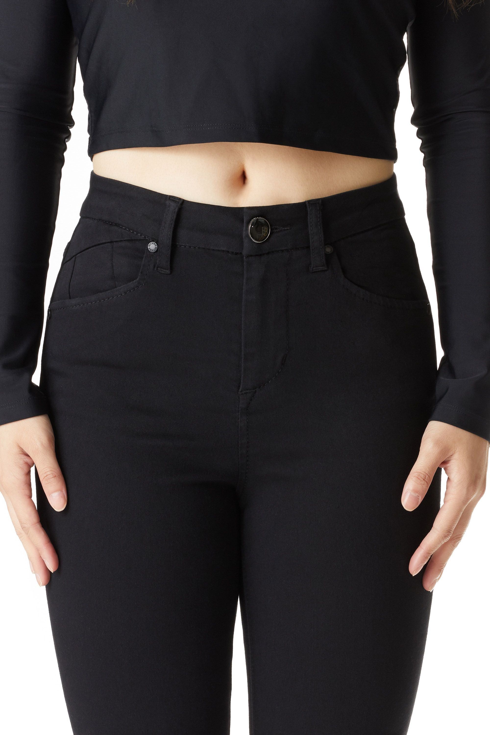 Petite 26" Super High-Rise Better Butter London Ankle Skinny in Black sold by 1822 Denim product image thumbnail 3