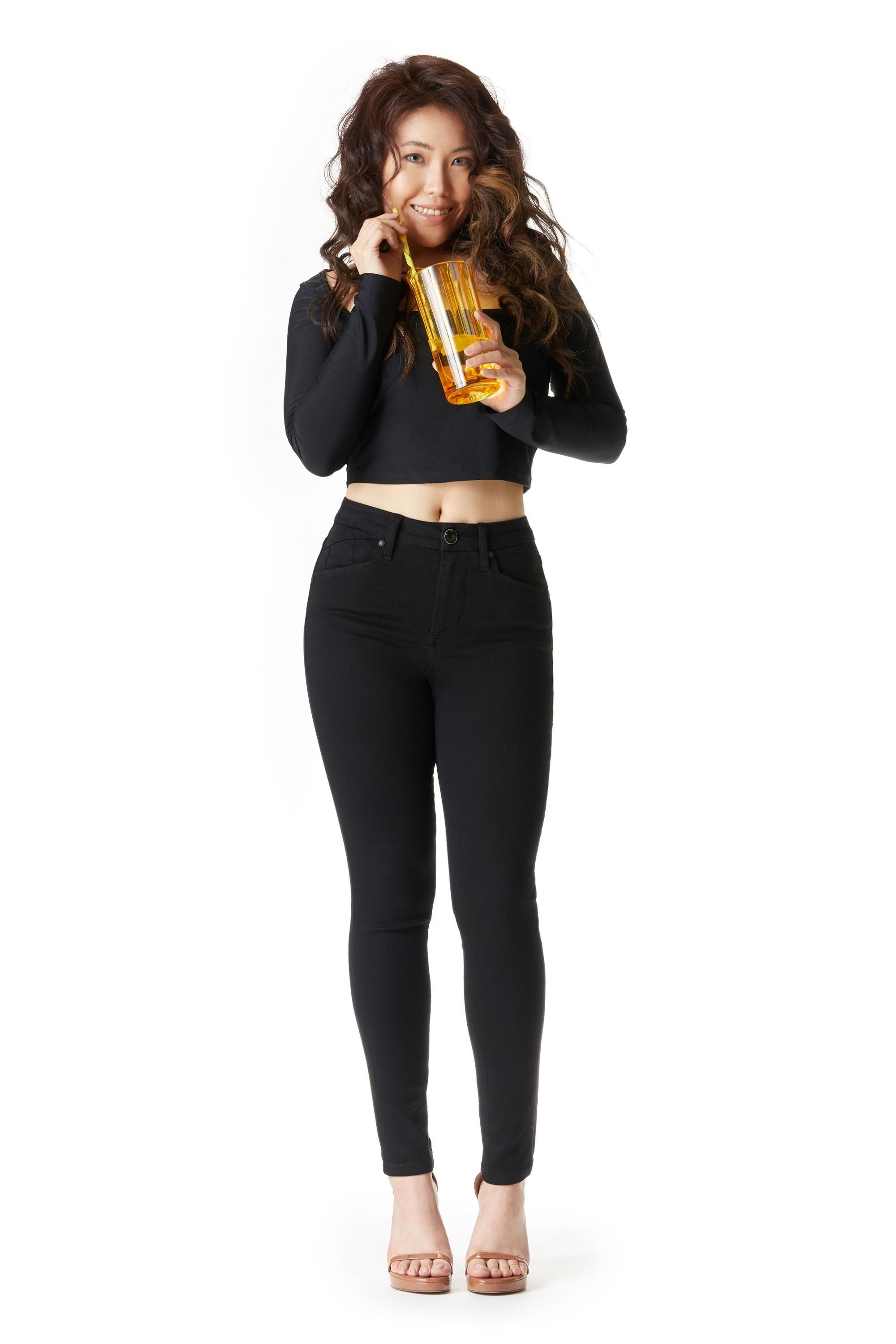 Petite 26" Super High-Rise Better Butter London Ankle Skinny in Black sold by 1822 Denim product image thumbnail 4