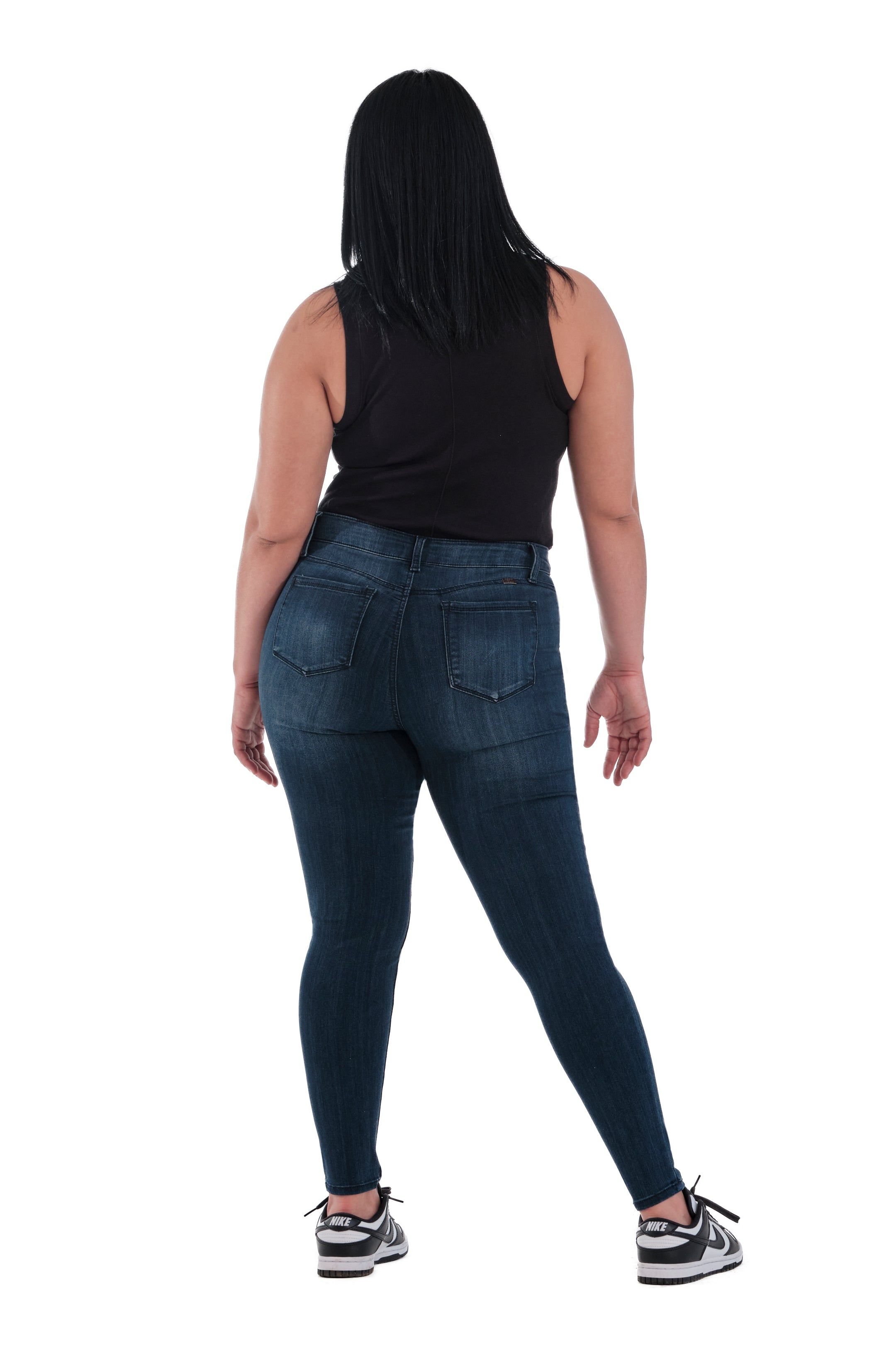 Curvy Silk Denim Skinny in Marco sold by 1822 Denim product image thumbnail 4