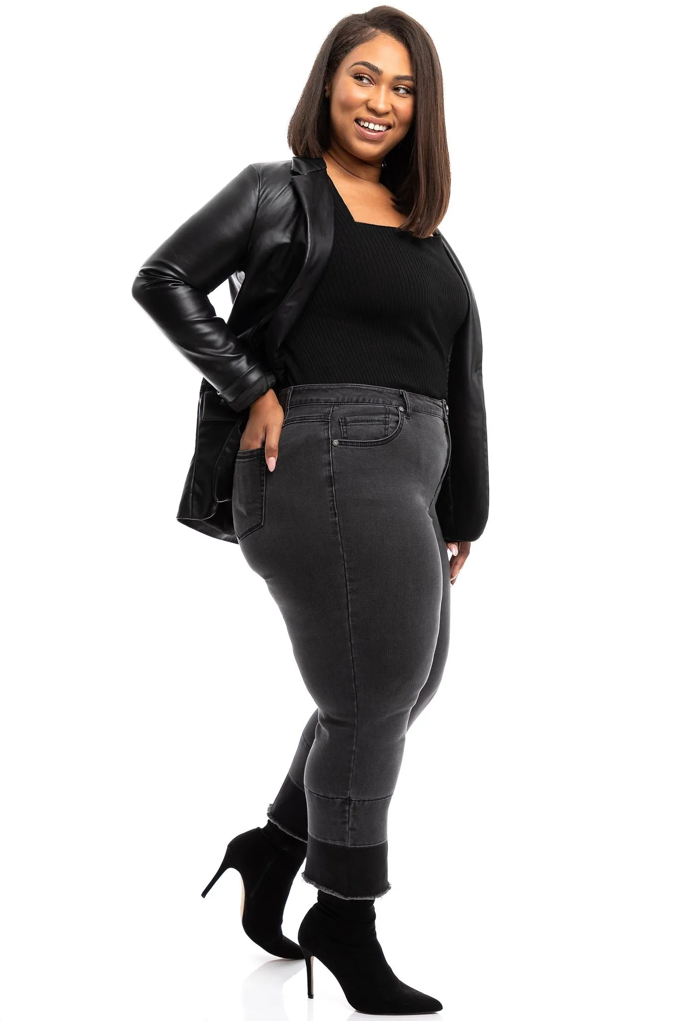 Plus Mid-Rise Tomboy Jean In Kai sold by 1822 Denim product image thumbnail 3