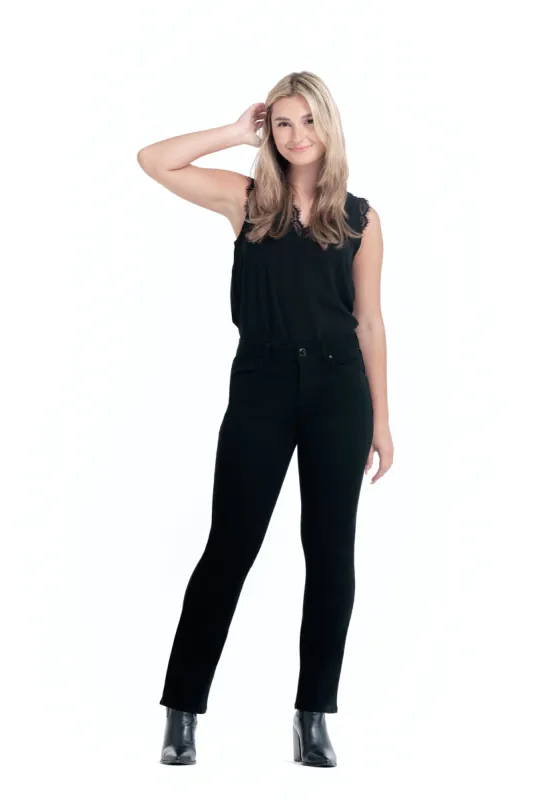 Sheila Better Butter Slim Straight in Black sold by 1822 Denim