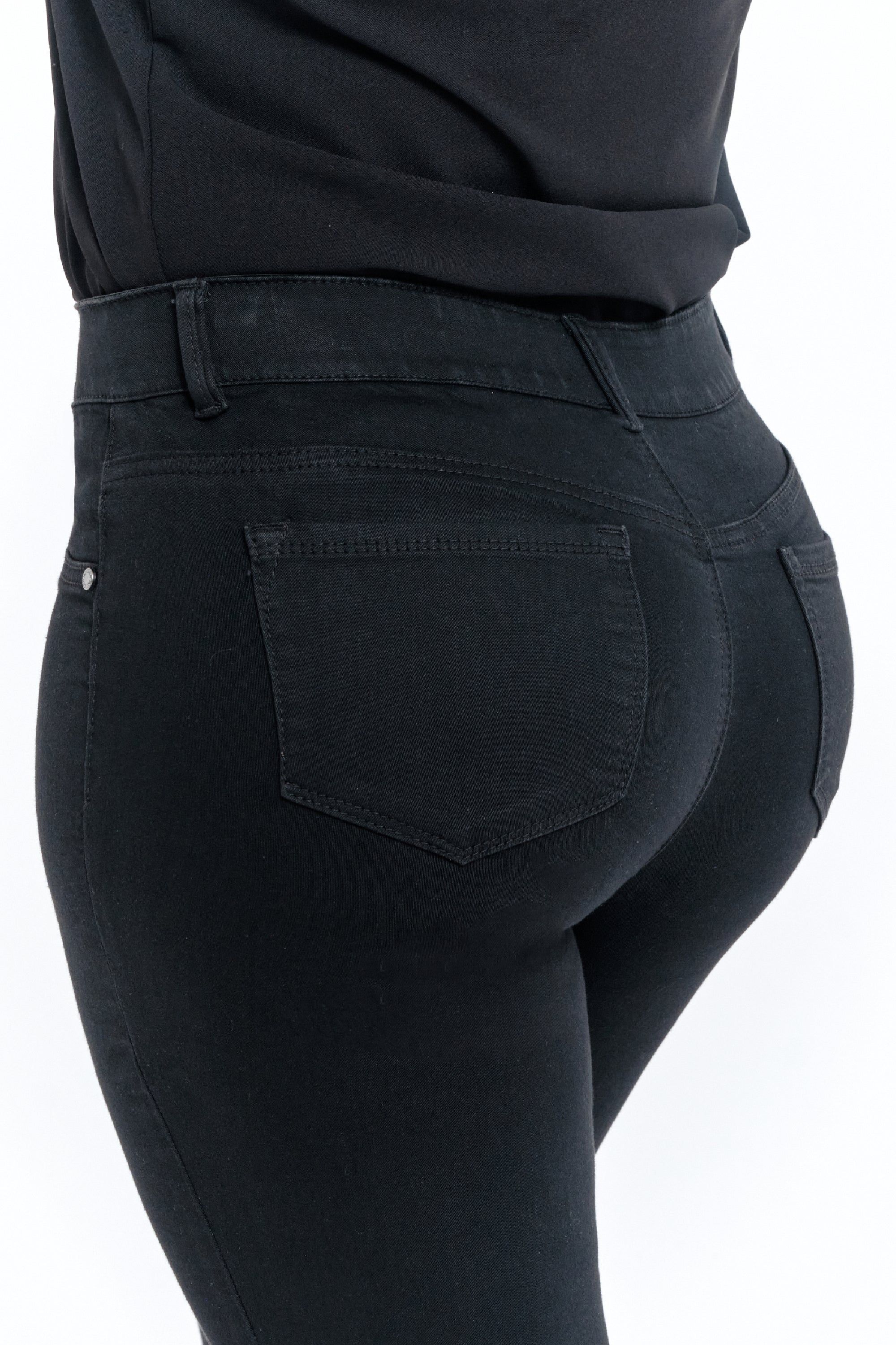 Curvy Tummy Control Ankle Skinny In Black sold by 1822 Denim product image thumbnail 5