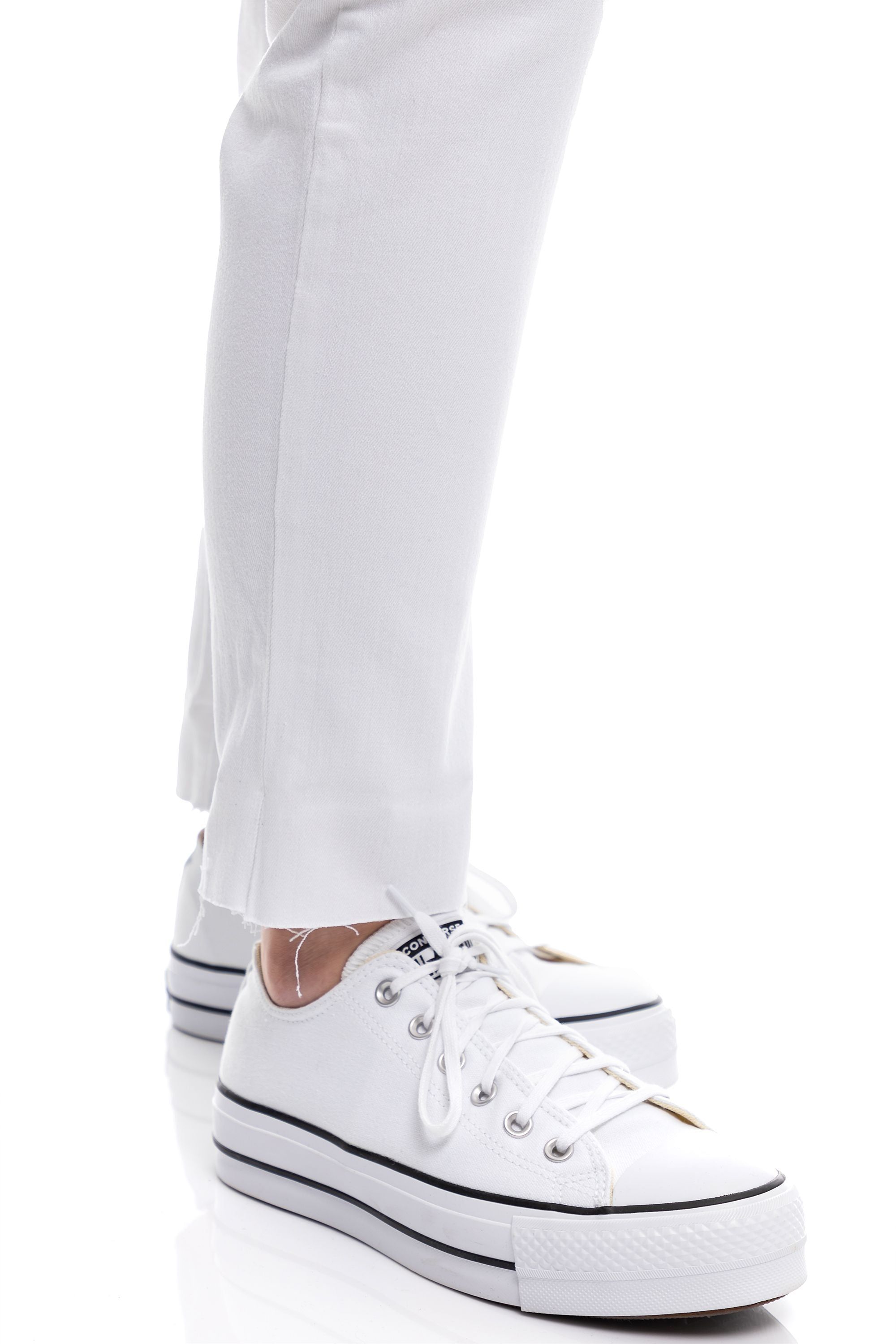 Classic 27" Mid-Rise Cuffed Slim Girlfriend In Giselle sold by 1822 Denim product image thumbnail 7