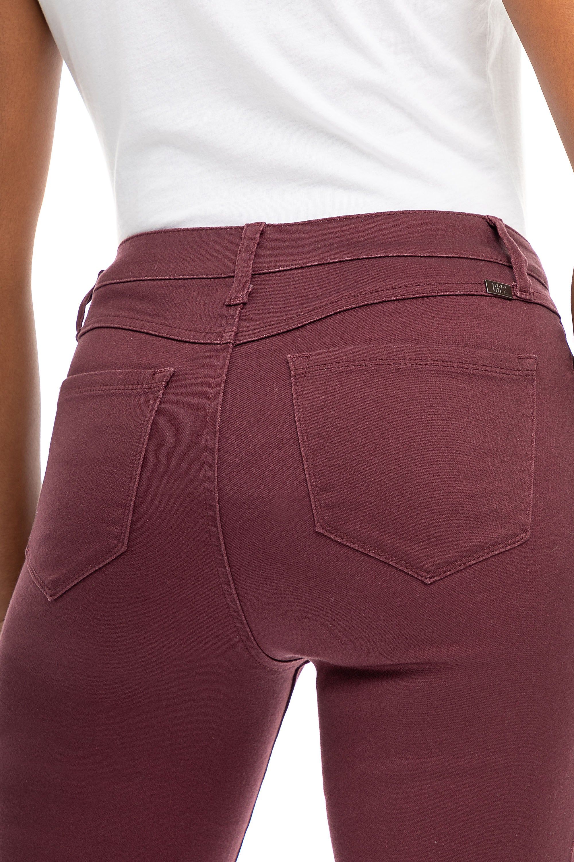 Classic 30" Mid-Rise Butter Skinny in Vineyard Wine sold by 1822 Denim product image thumbnail 5