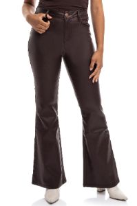Coated Slim Bootcut In Espresso sold by 1822 Denim