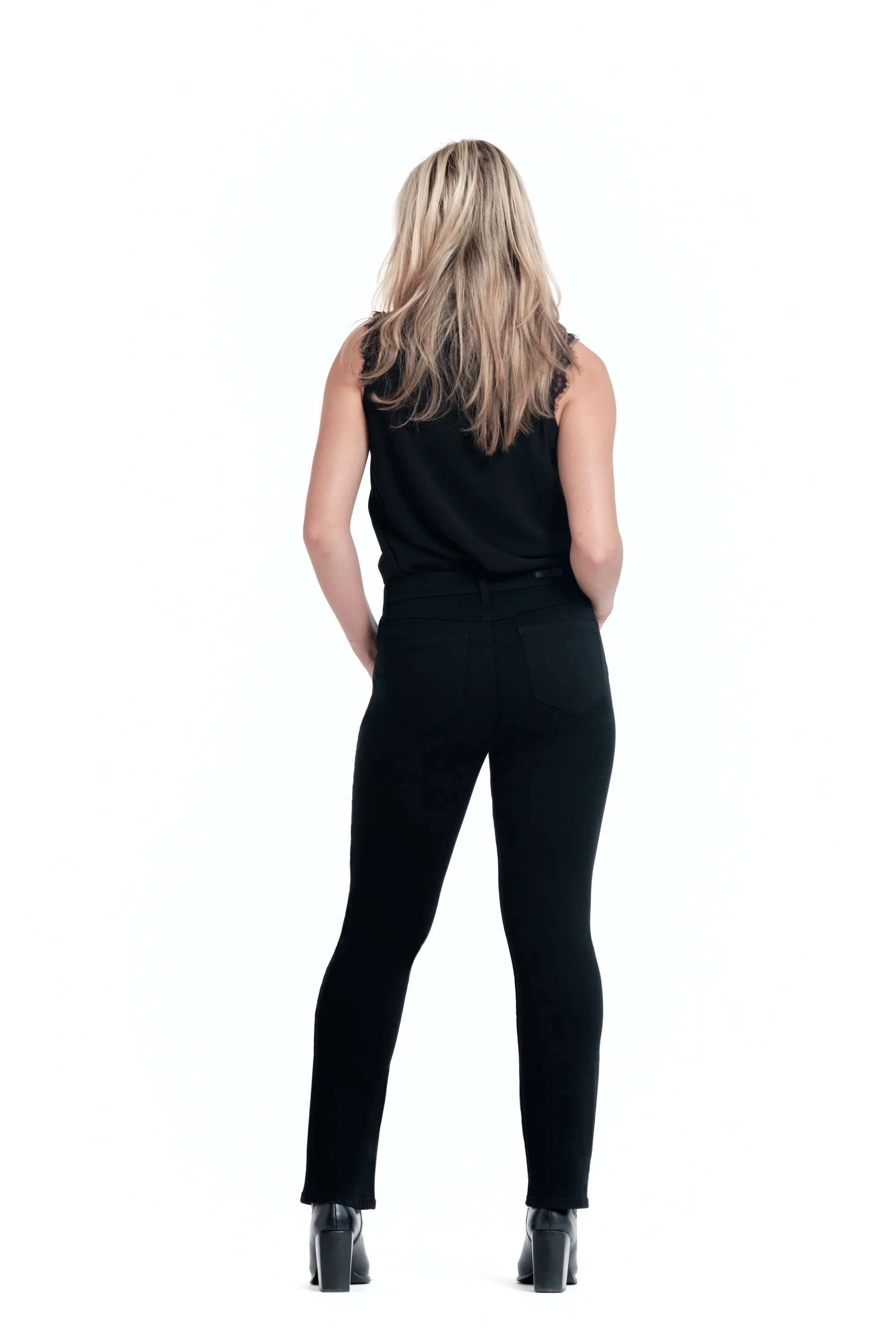 Sheila Better Butter Slim Straight in Black sold by 1822 Denim product image thumbnail 3