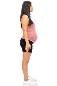 Maternity 5" Butter Short With Bellyband in Black sold by 1822 Denim