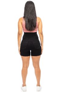 Maternity 5" Butter Short With Bellyband in Black sold by 1822 Denim