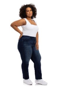Plus Sheila Better Butter Slim Straight in Erica sold by 1822 Denim