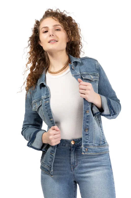 Eco Trucker Denim Jacket In Mariah sold by 1822 Denim