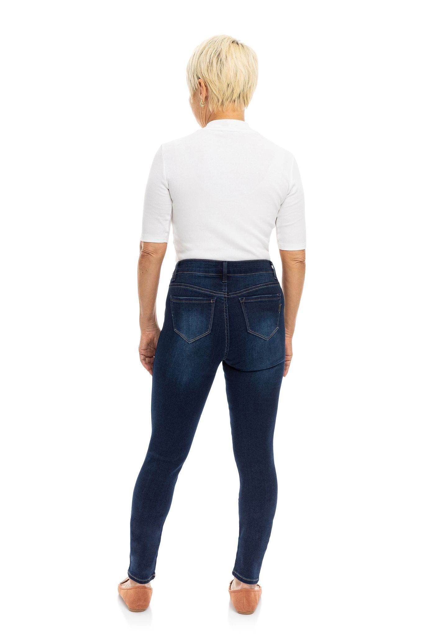 Petite 26" Butter Ankle Skinny Jeans In Wynter Raquel sold by 1822 Denim product image thumbnail 3