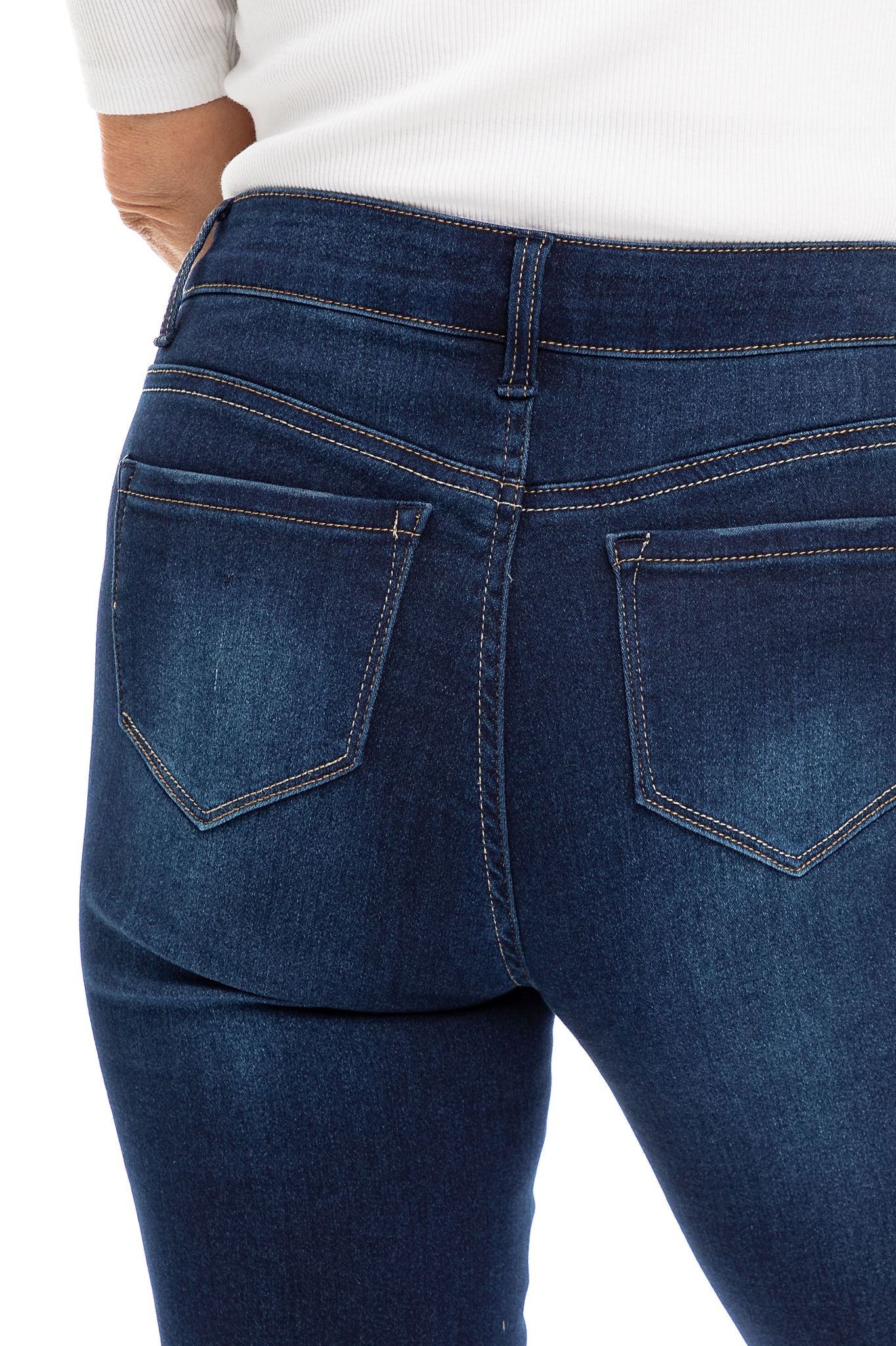 Petite 26" Butter Ankle Skinny Jeans In Wynter Raquel sold by 1822 Denim product image thumbnail 4