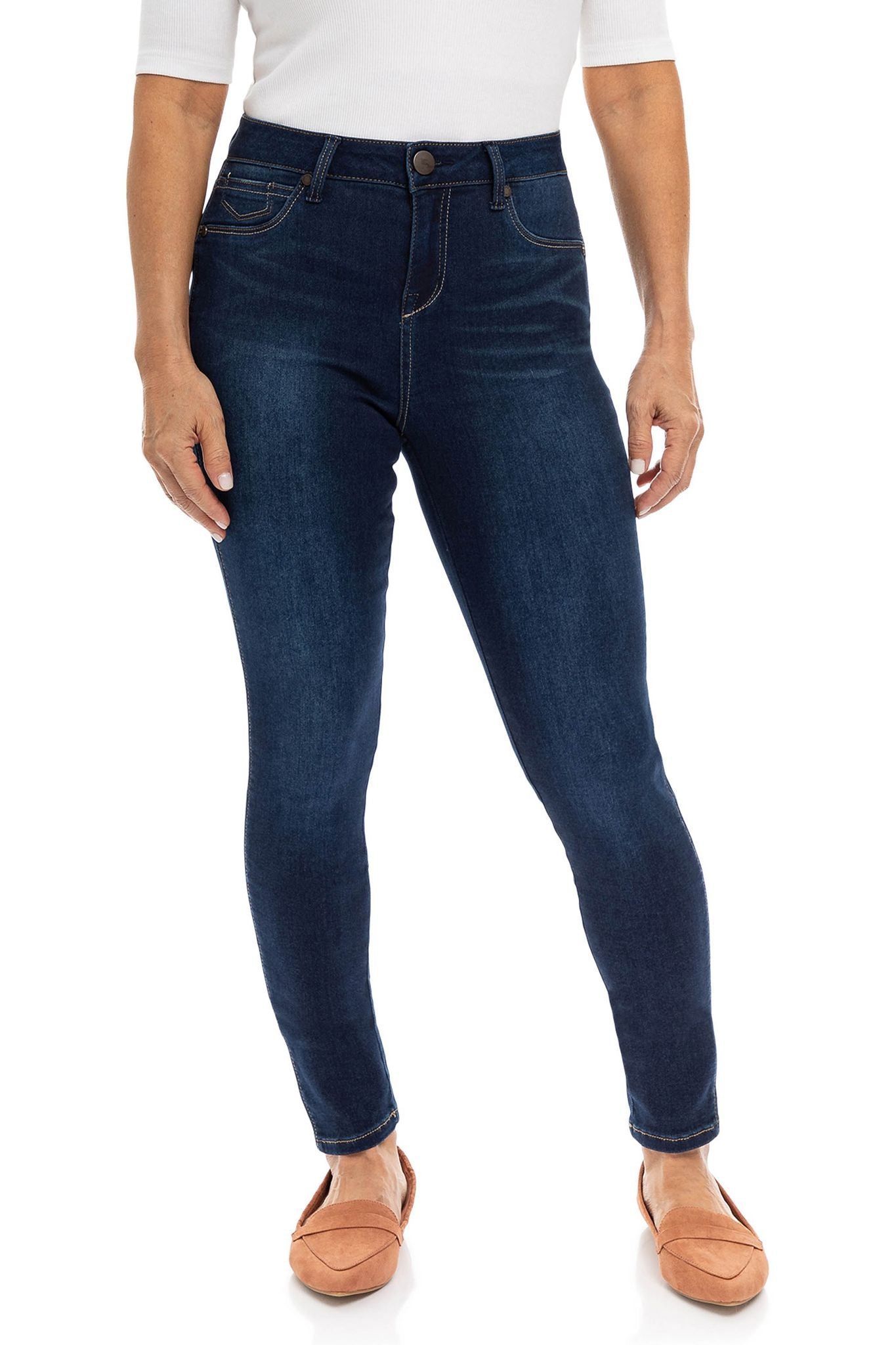 Petite 26" Butter Ankle Skinny Jeans In Wynter Raquel sold by 1822 Denim product image thumbnail 6