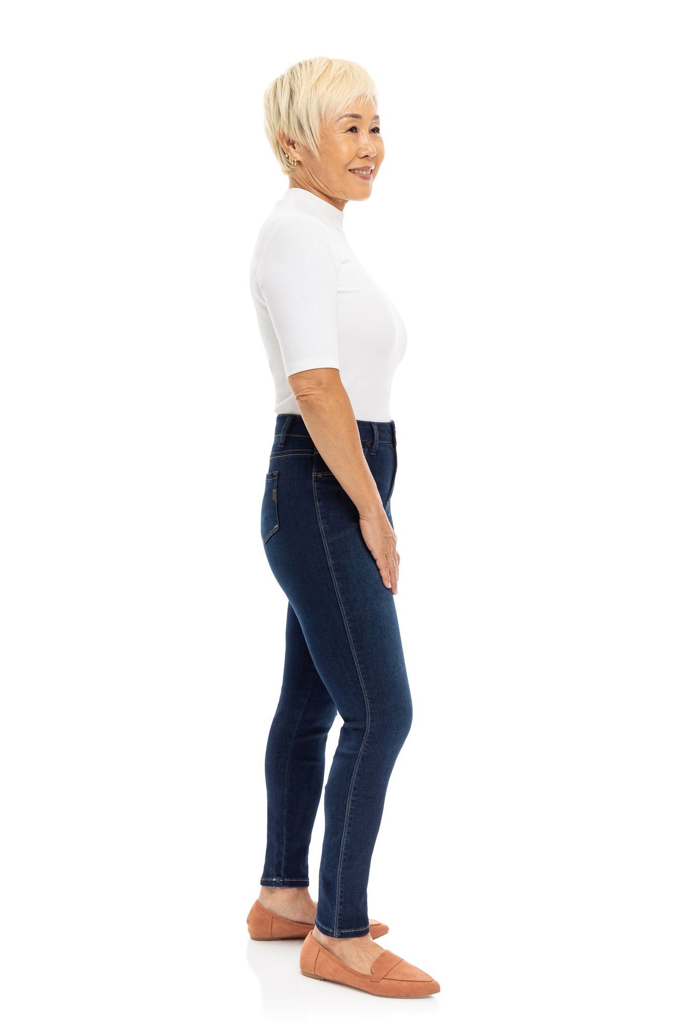 Petite 26" Butter Ankle Skinny Jeans In Wynter Raquel sold by 1822 Denim product image thumbnail 5