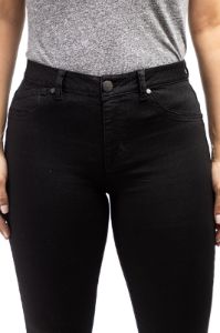 Curvy 28" Mid-Rise Contour Ankle Skinny In Black sold by 1822 Denim