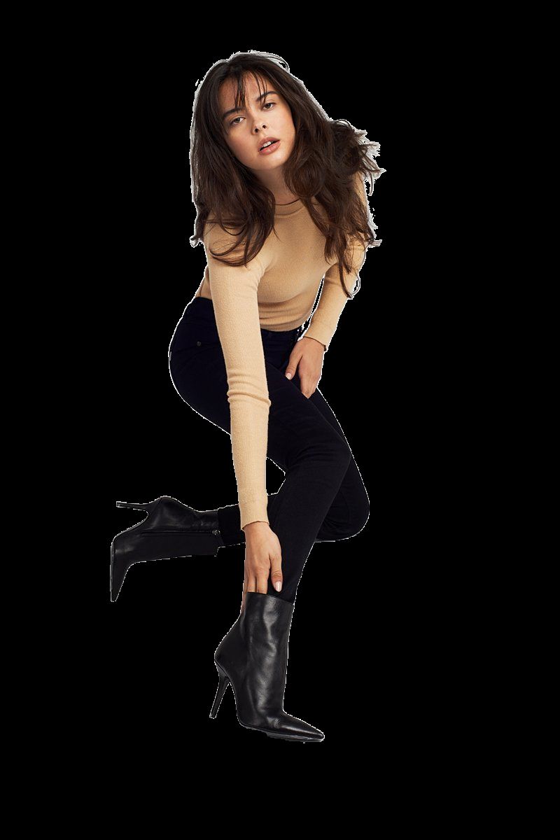 Classic 30" Mid-Rise Butter Skinny In Wynter Black sold by 1822 Denim product image thumbnail 4