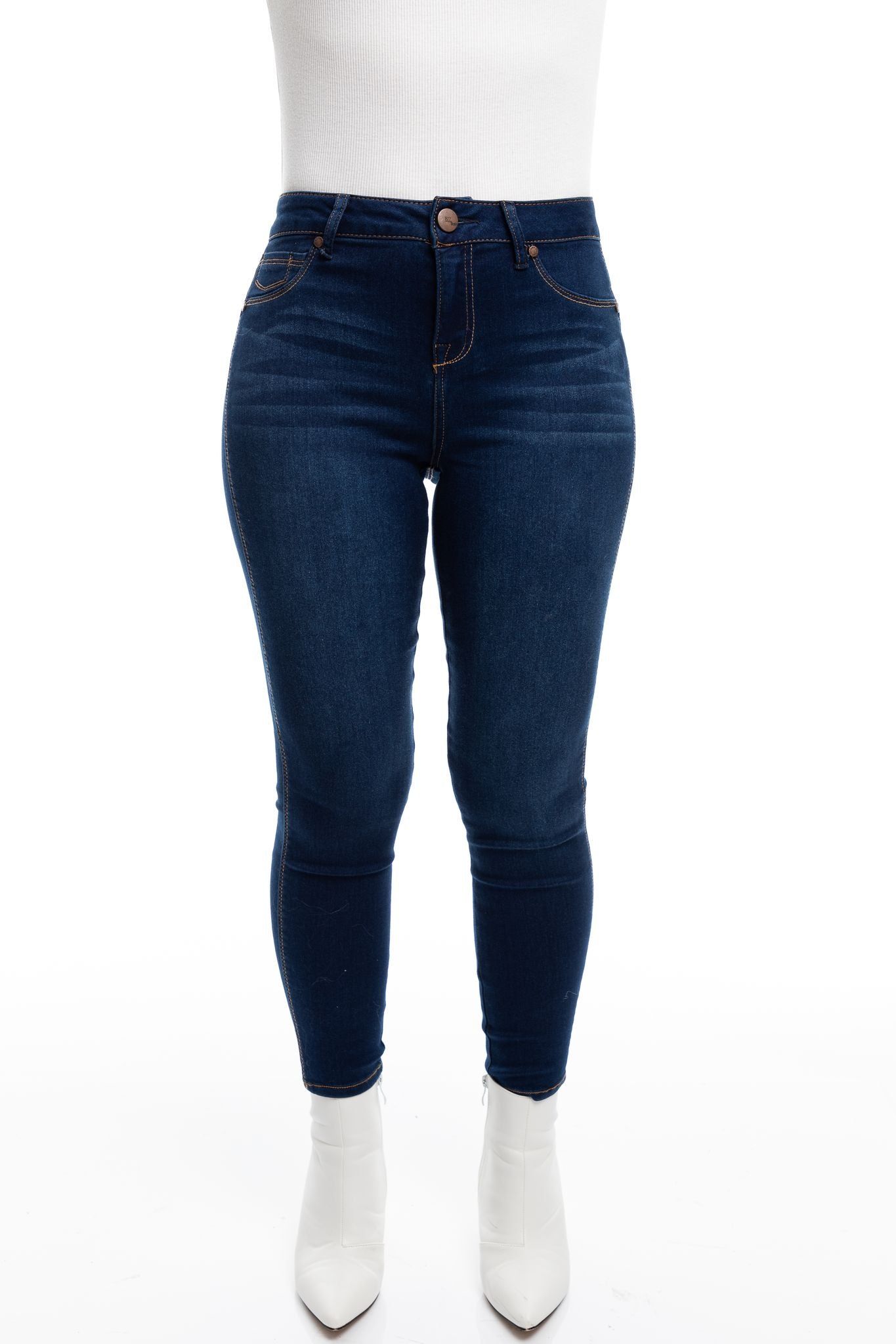 Petite 26" High-Rise Butter Ankle Skinny in Wynter Lennox sold by 1822 Denim product image thumbnail 8