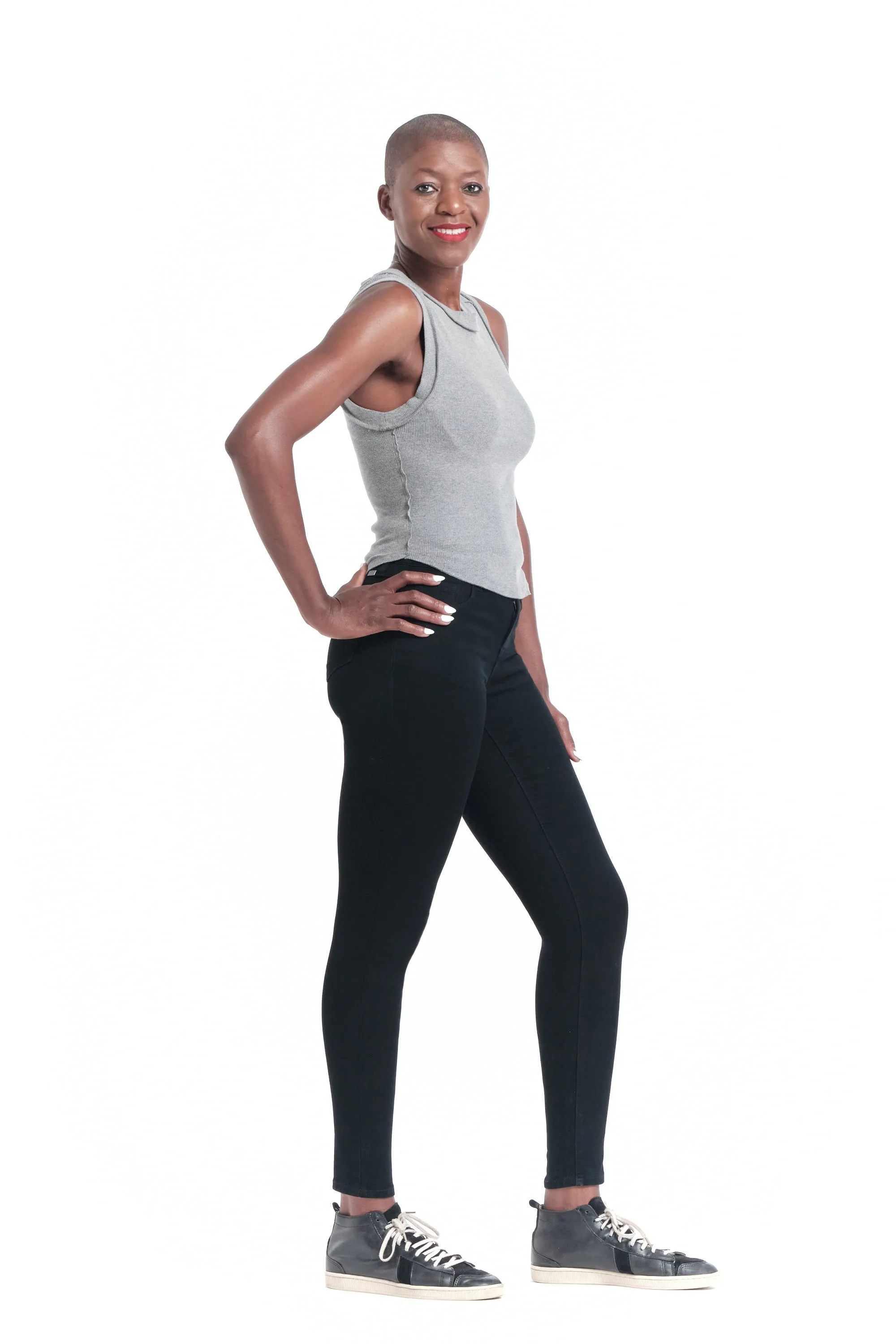 Ava Long Butter Skinny in Black sold by 1822 Denim product image thumbnail 2