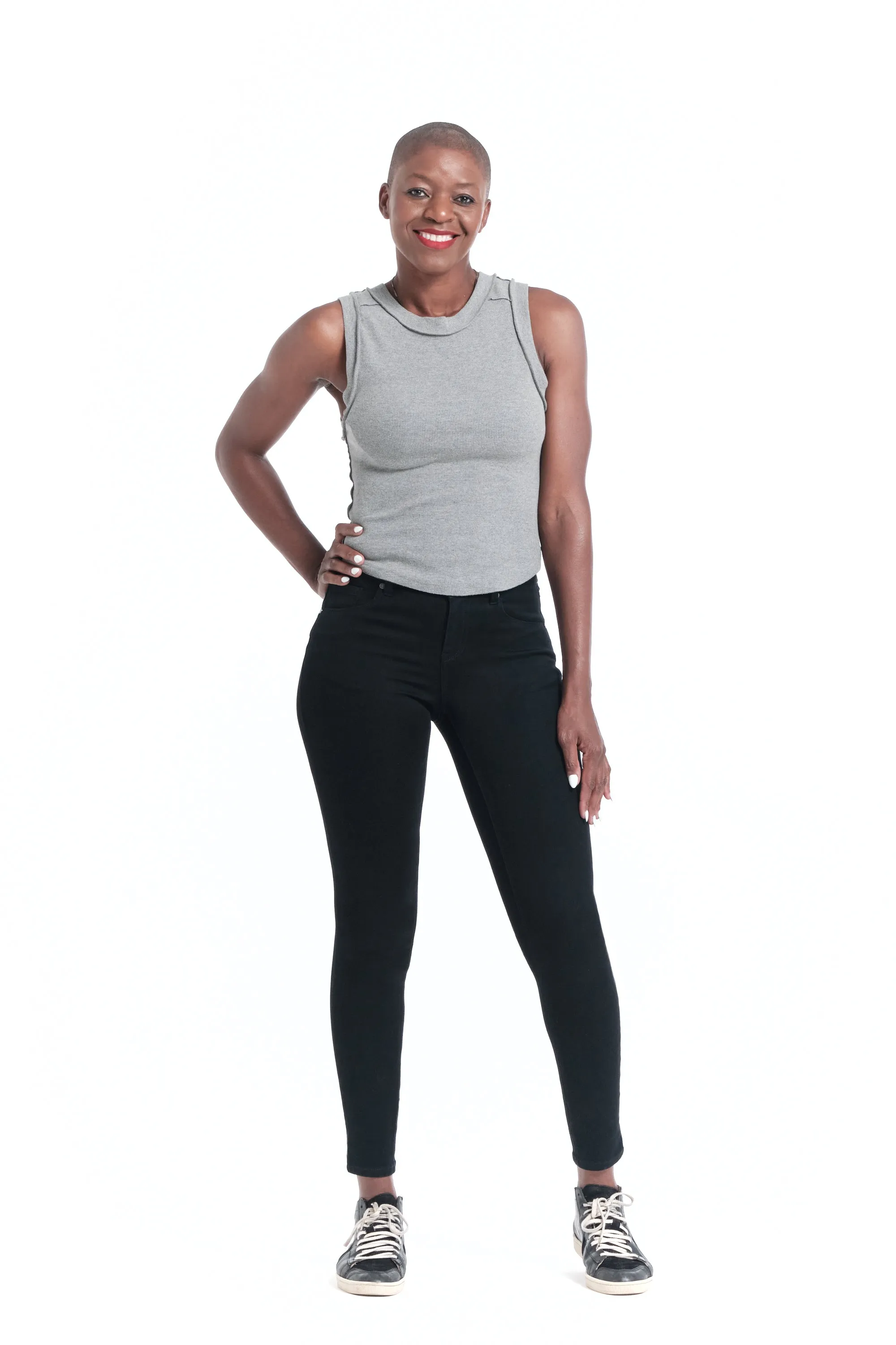 Ava Long Butter Skinny in Black sold by 1822 Denim