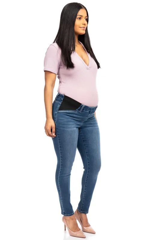 Maternity 28" Better Butter Madison Ankle Skinny with Side Panels in Frida sold by 1822 Denim