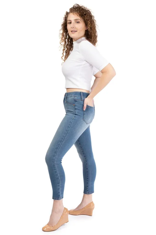 Classic 26" High-Rise Tummy Control Ankle Skinny In Nico sold by 1822 Denim