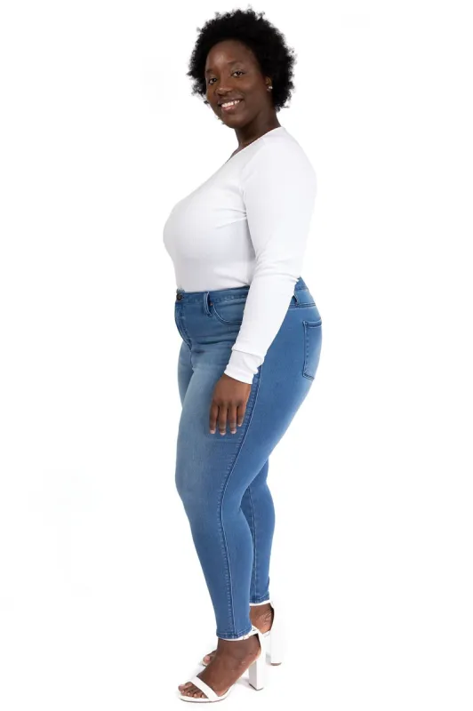 Plus 28" High-Rise Butter Ankle Skinny In Summer sold by 1822 Denim