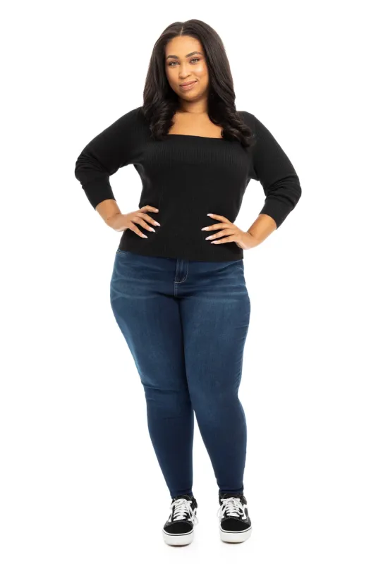 Plus 30" High-Rise Butter Ankle Skinny In Raquel sold by 1822 Denim