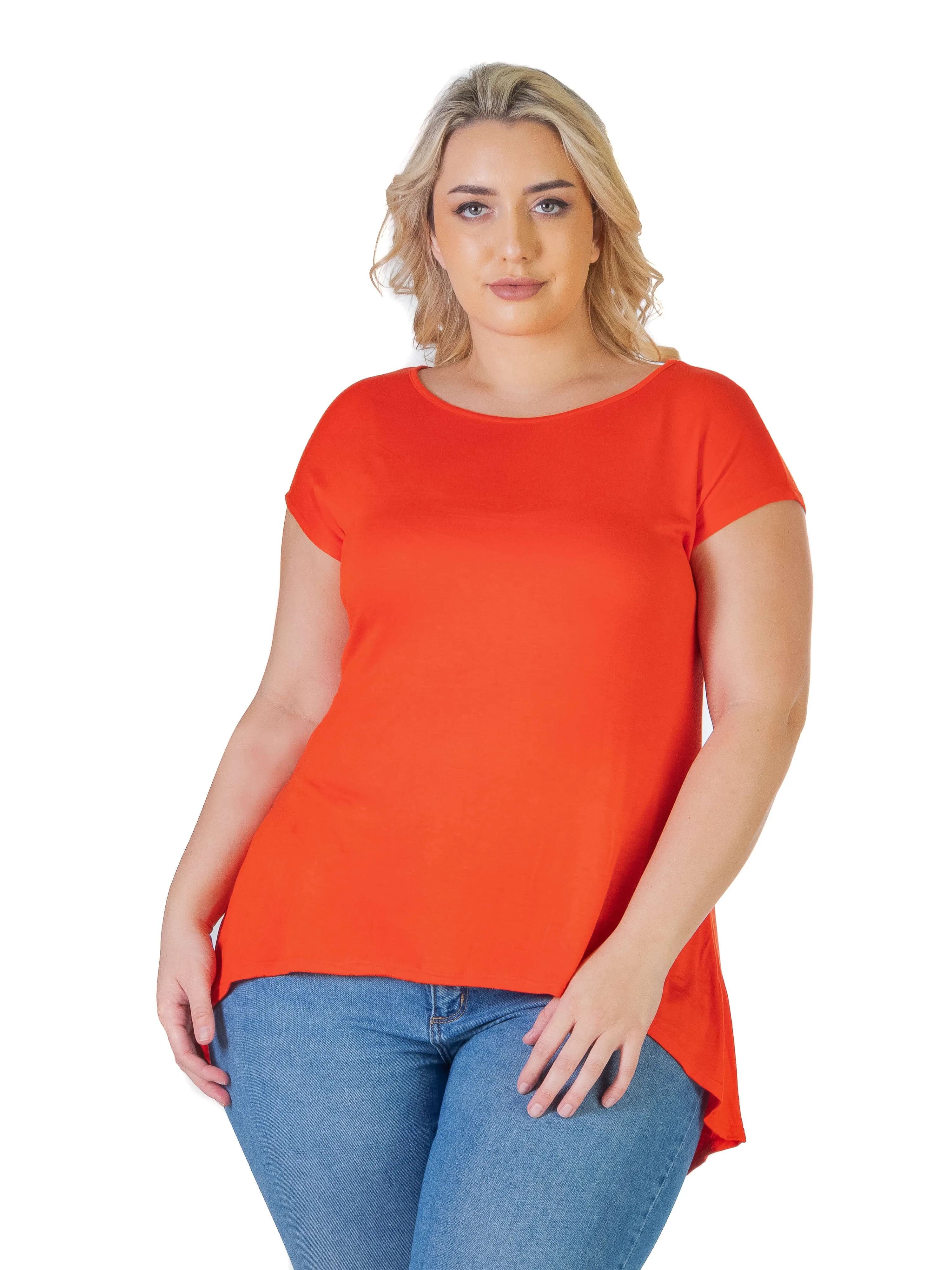 Plus Size Hi Lo T Shirt sold by 24/7 Comfort Apparel product image thumbnail 2