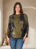 Green Tie Dye Batwing Sleeve Relaxed Fit Top sold by 24/7 Comfort Apparel