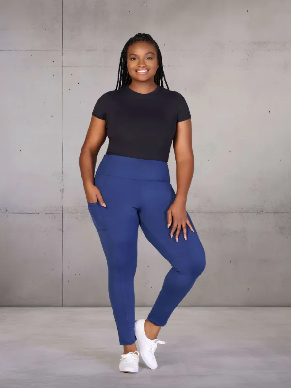 Plus Size Side Pocket Ankle Length Yoga Pant Leggings sold by 24/7 Comfort Apparel