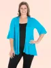 Elbow Length Sleeve Open Front Plus Size Cardigan sold by 24/7 Comfort Apparel