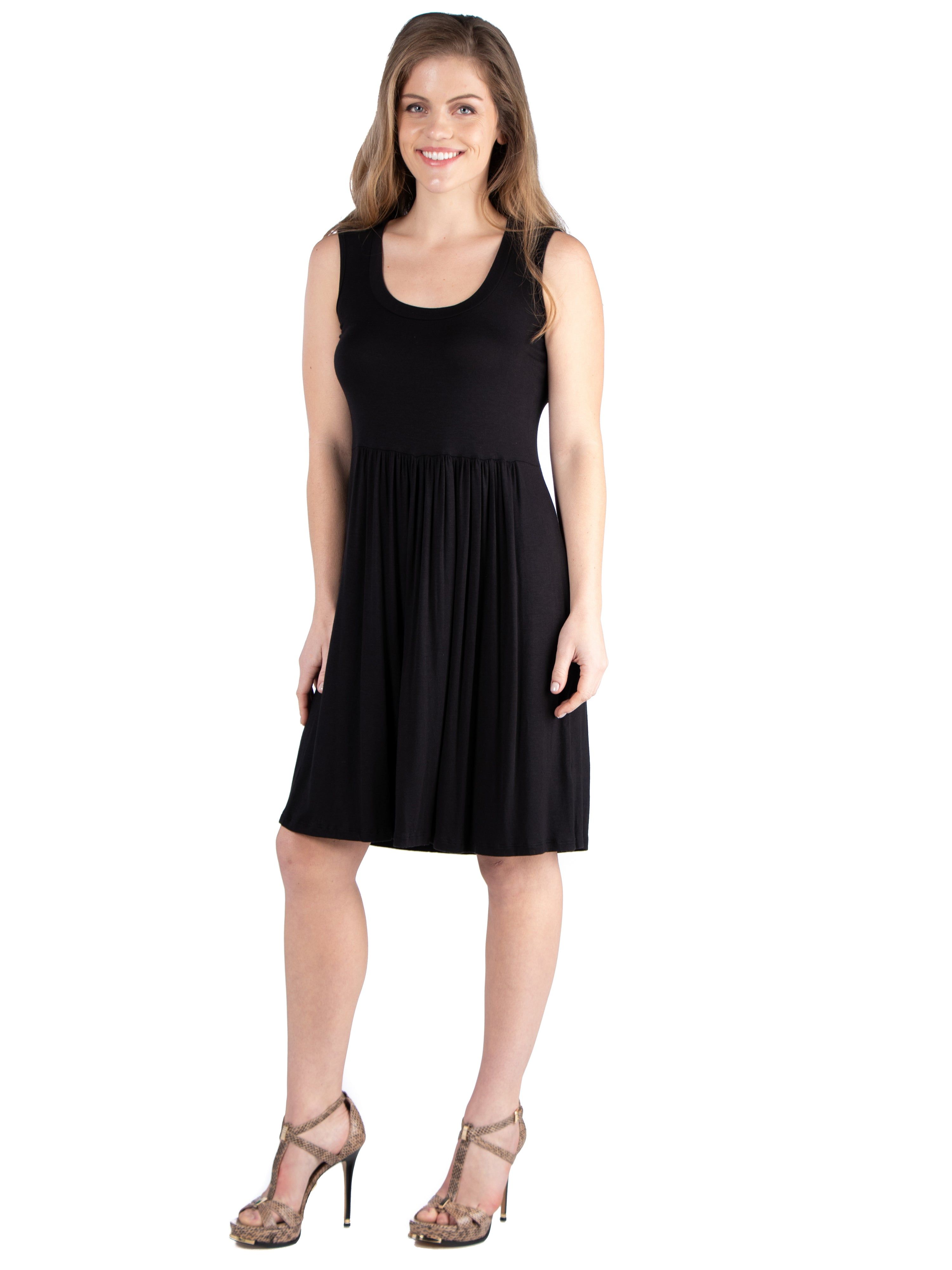 Slim Fit Sleeveless A Line Flare Dress sold by 24/7 Comfort Apparel product image thumbnail 3