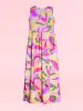 Girls Colorful Floral Print Sleeveless Maxi Dress sold by 24/7 Comfort Apparel