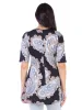 Paisley Print Elbow Sleeve Loose Casual Tunic Top sold by 24/7 Comfort Apparel