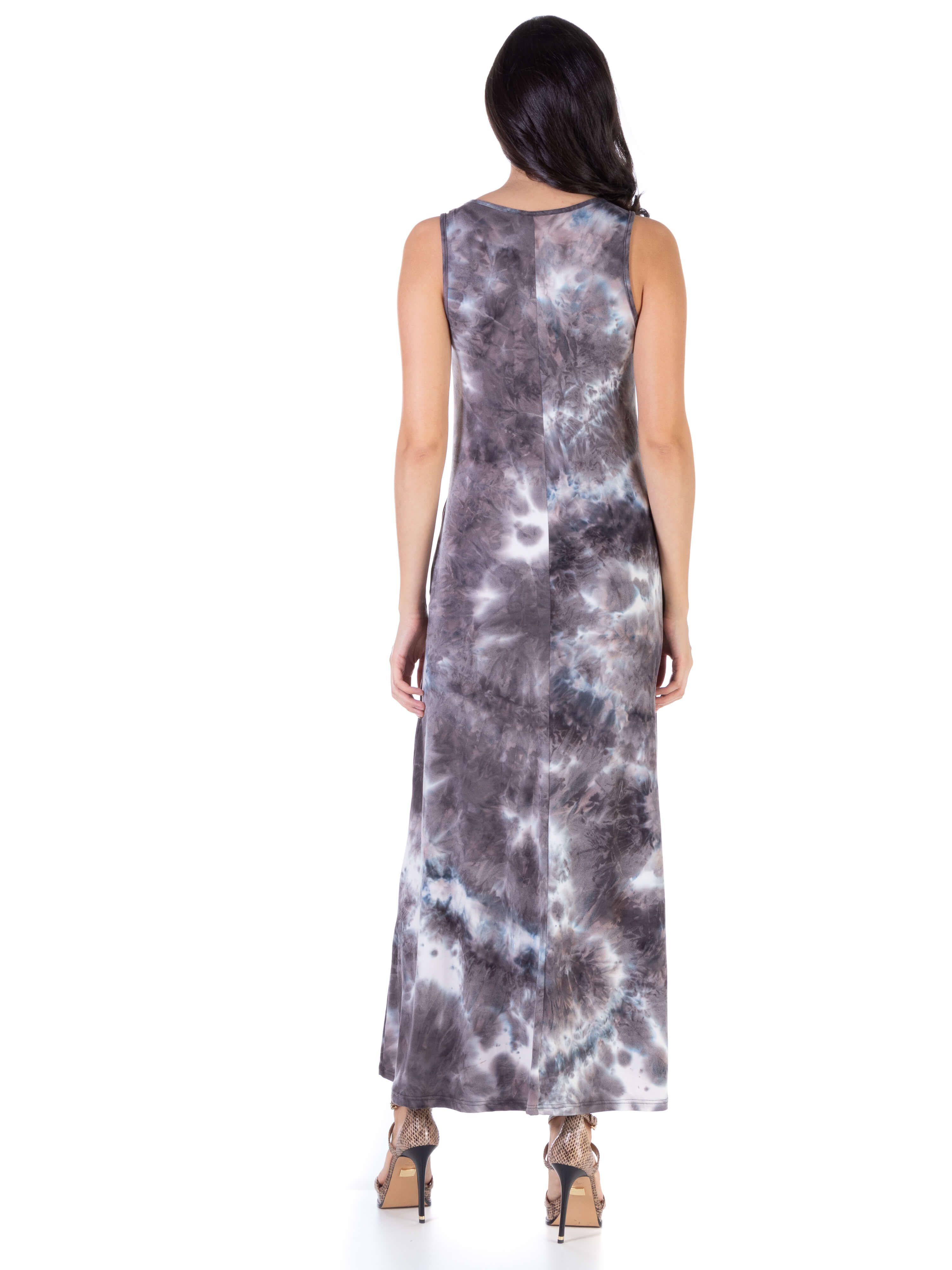 Womens Tie Dye Sleeveless Casual Maxi Dress With Pockets sold by 24/7 Comfort Apparel product image thumbnail 4