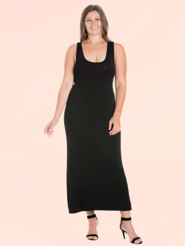 Racerback Plus Size Maxi Dress sold by 24/7 Comfort Apparel