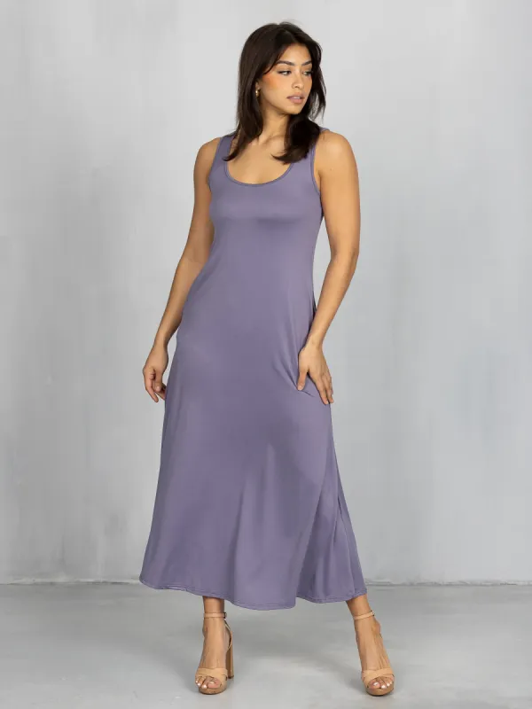 Scoop Neck Sleeveless Maxi Dress with Pockets sold by 24/7 Comfort Apparel