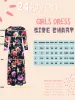 24seven Comfort Apparel Girls Floral Pleated Waist Maxi Dress Machine Washable sold by 24/7 Comfort Apparel